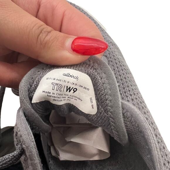 Allbirds Sneakers Womens Size 9 Wool Runners gray - Picture 3 of 6